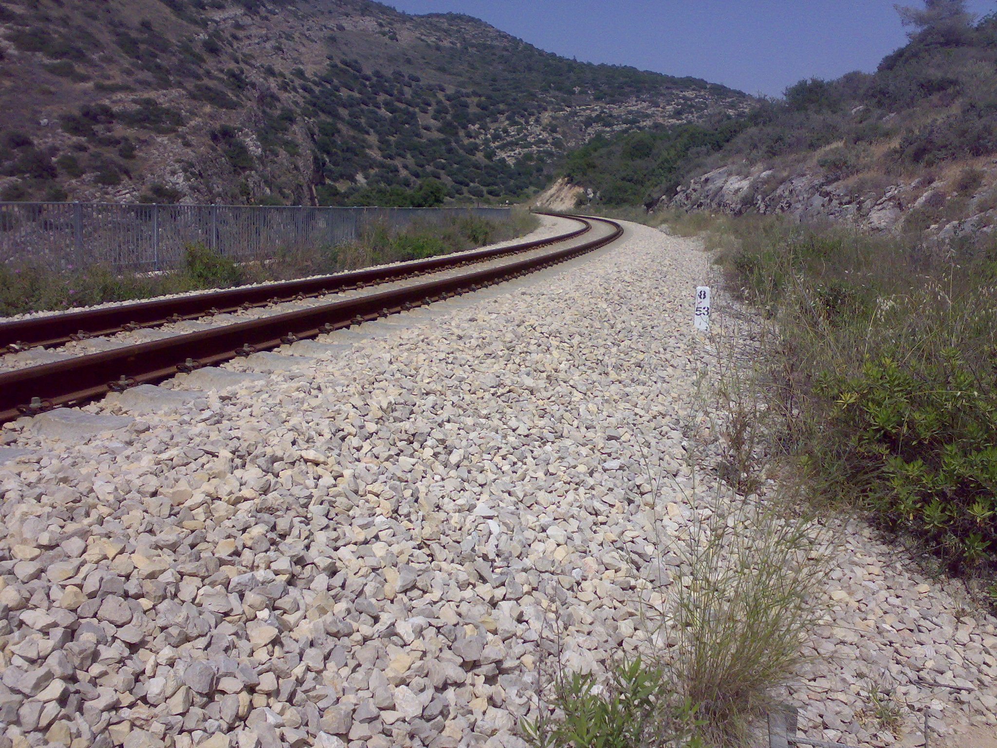 טיול בנחל שרק, מסילת הרכבת ירושלים-בית שמש