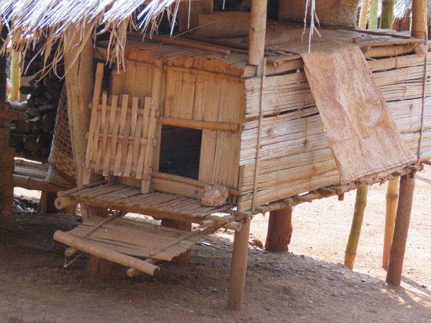 שימושי הבמבוק לבנייה בשמורת השבטים בצפון תאילנד, צ'יאנג ראי (צילום: ד