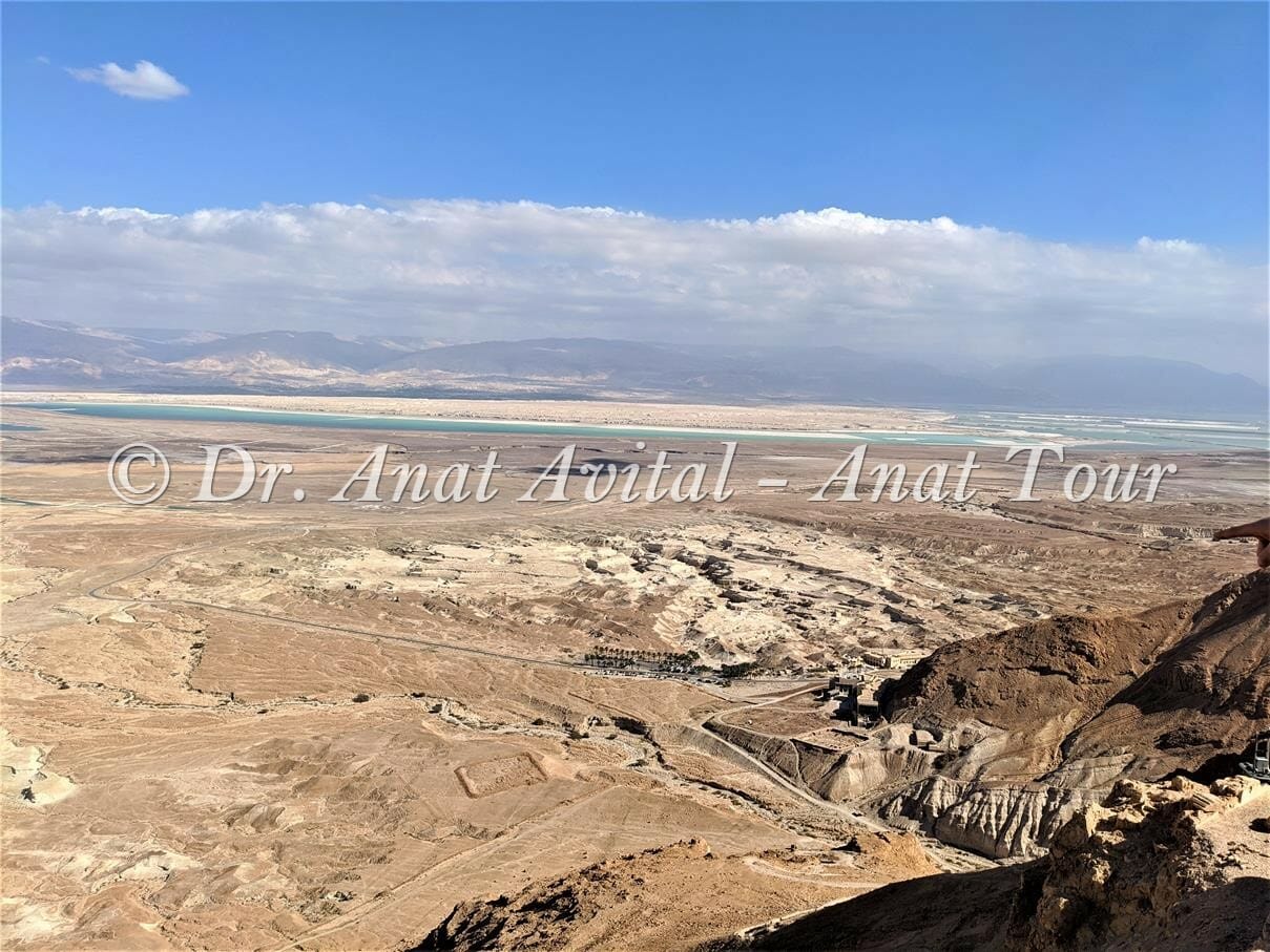 תצפית ממצדה אל 'הנהר הסודי וניסתר בים המלח', צילום: ד"ר ענת אביטל