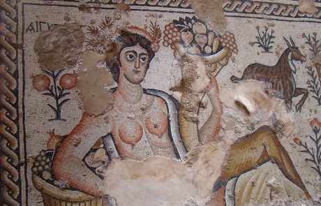 עיטורי דלועיים בפסיפסים ביזנטיים-Cucurbits depicted in Byzantine mosaics