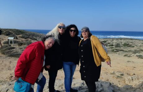טיול ויום כיף לעובדי בית אבות קרית מנחם ירושלים, דצמבר 2019: חוף הכרמל ואירוח דרוזי