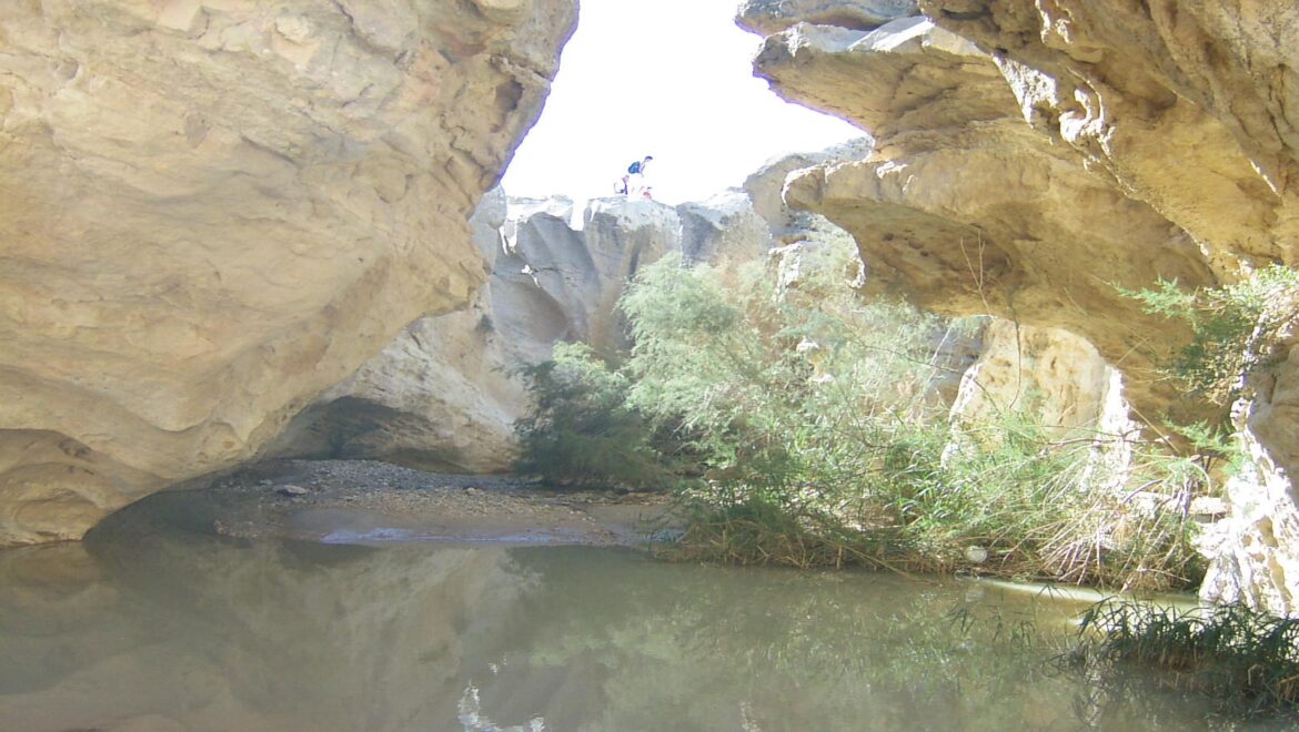טיול לעין ירקעם: גב מים חורפי ענק במכתשים בנגב